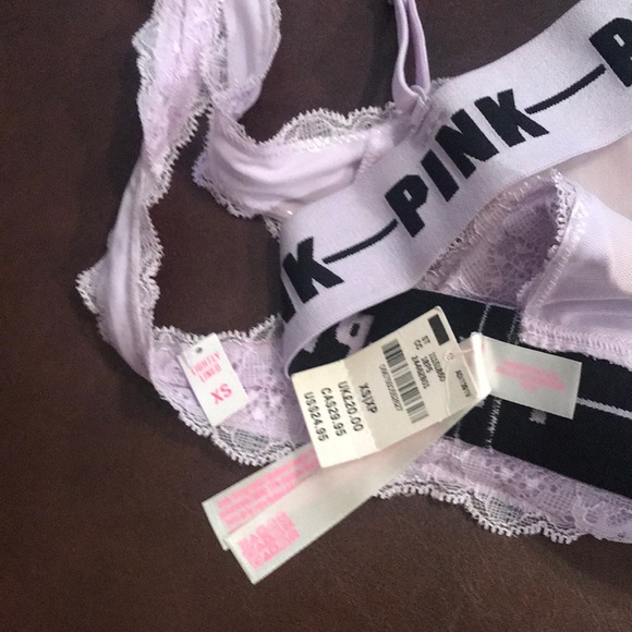 PINK Lightly Lined Bralette || New. Never Worn - Picture 4 of 4